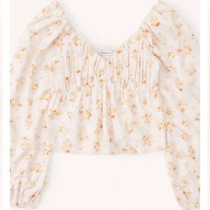 Abercrombie Floral Baby Doll Top